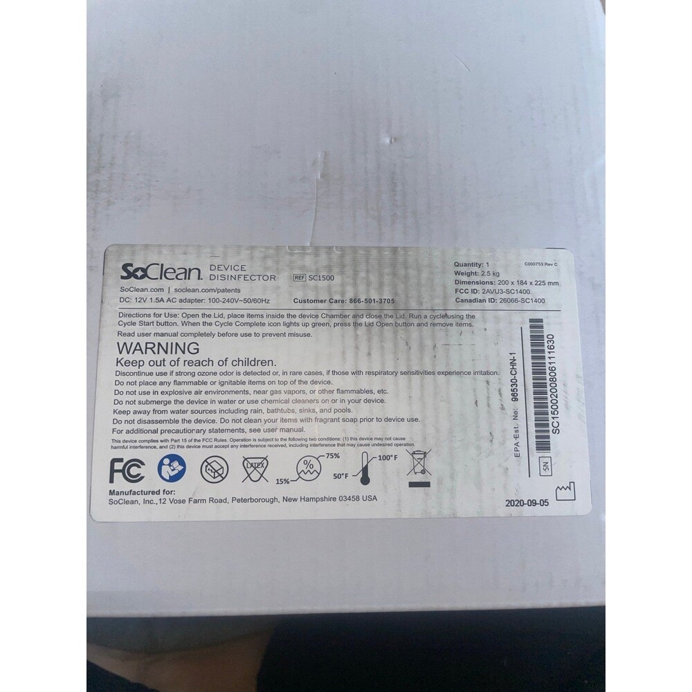 SoClean Device Disinfector NWT - Picture 3 of 7